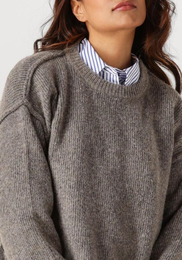 MY ESSENTIAL WARDROBE Dames Truien & Vesten Palomamw Knit Pullover Grijs - Foto 2