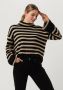 My Essential Wardrobe Gestreepte Gebreide Rollneck Trui Multicolor Dames - Thumbnail 1