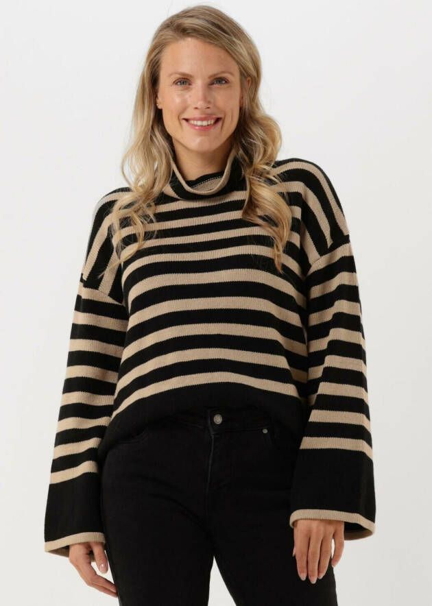 My Essential Wardrobe Gestreepte Gebreide Rollneck Trui Multicolor Dames