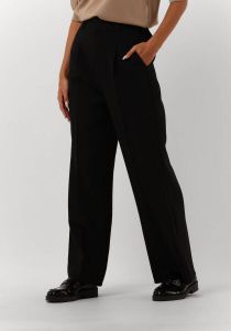 My Essential Wardrobe high waist wide leg pantalon van gerecycled polyester zwart