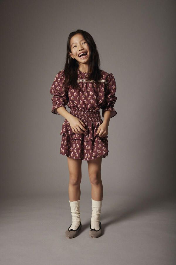 MY LITTLE COZMO Meisjes Blouses Ginebrak160w5 Bordeaux - Foto 2