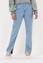 NA-KD Dames Jeans High Waist Side Slit Denim Lichtblauw - Thumbnail 1