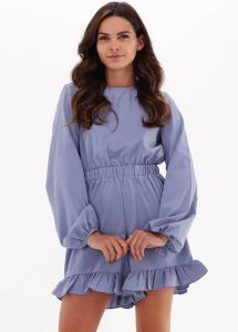 Na-kd Lichtblauwe Jumpsuit Long Sleeve Frilled Playsuit