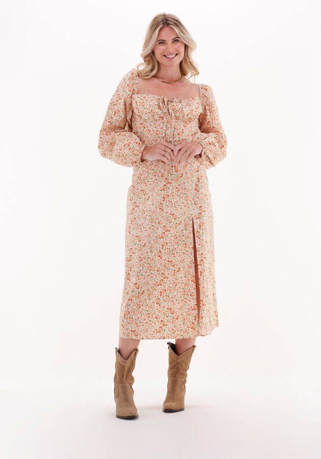 NA-KD Dames Jurken Cups Detail Cotton Ls Midi Dress Multi - Foto 2