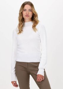 Na-kd Witte Top High Neck Knitted Polo