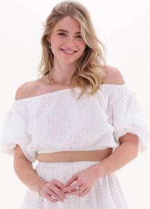Na-kd Witte Top Off Shoulder Anglais Topc
