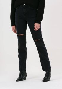 Na-kd Zwarte Straight Leg Jeans Destroyed Straight Denim
