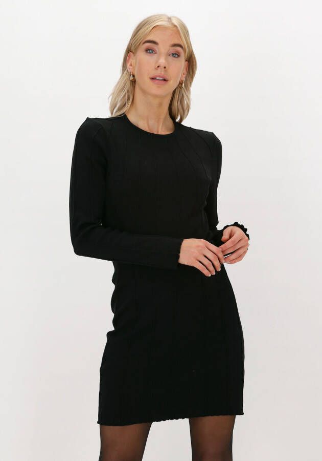 NA-KD Dames Tops & T-shirts Structured Long Sleeve Top Zwart