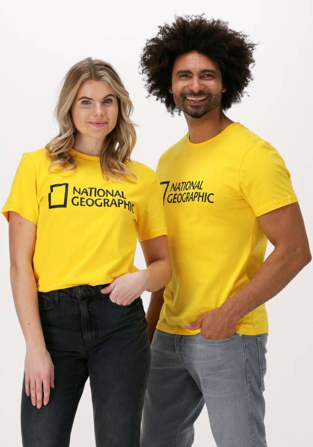 National Geographic Gele T-shirt Unisex T-shirt With Big Logo