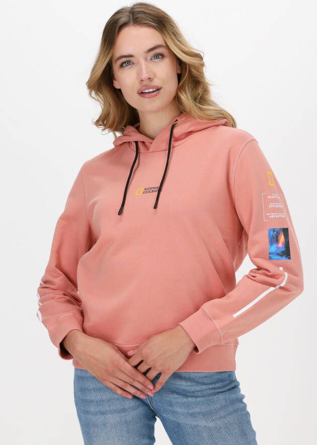National Geographic Perzik Sweater Hoody With Cord