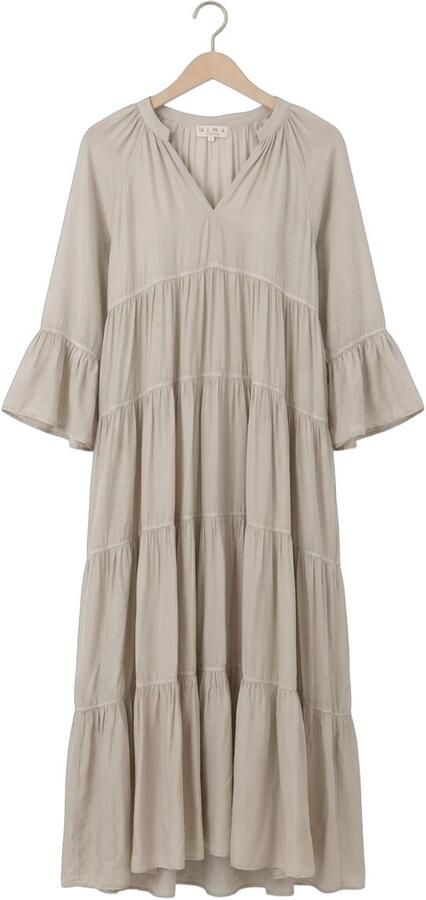 NEMA Dames Jurken N226 Beige - Foto 3