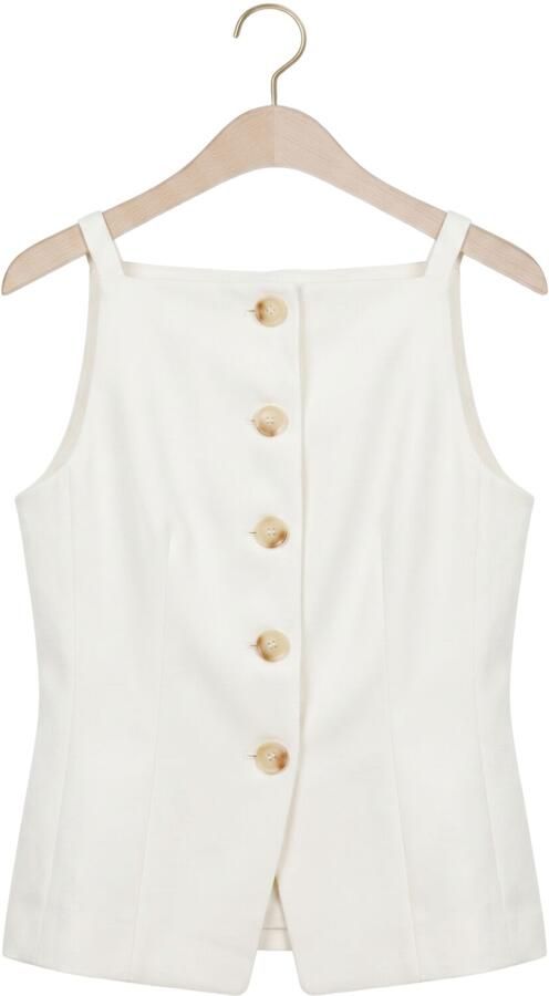 NEO NOIR Dames Blazers Kylie Structure Waistcoat Creme - Foto 4