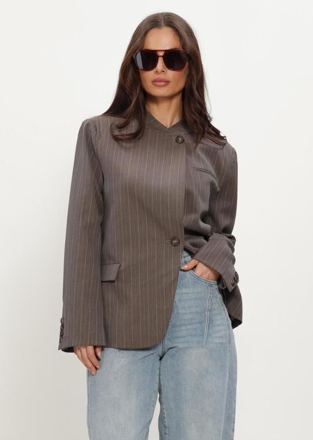 NEO NOIR Dames Blazers Nerine Pinstripe Blazer Bruin