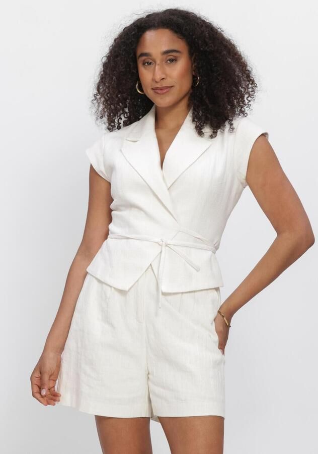 NEO NOIR Dames Blazers Salima Ramie Waistcoat Ecru