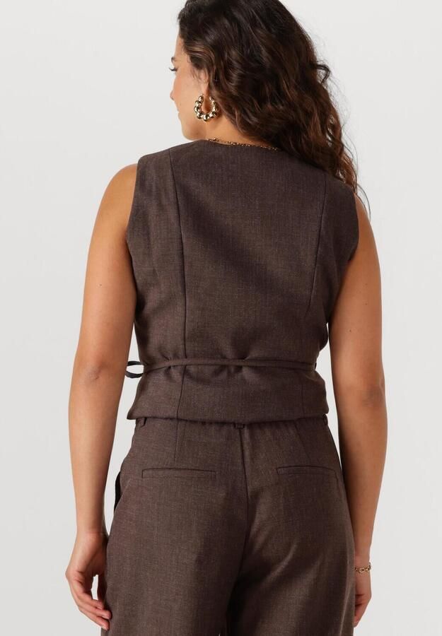 NEO NOIR Dames Blazers Samara Melange Waistcoat Bruin - Foto 2