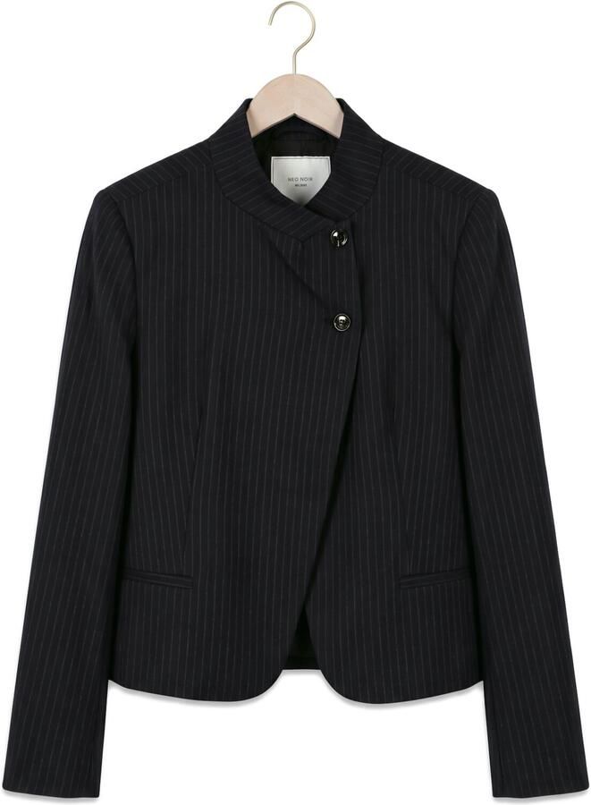 NEO NOIR Dames Blazers Tiria Slim Pinstripe Blazer Donkerblauw - Foto 2