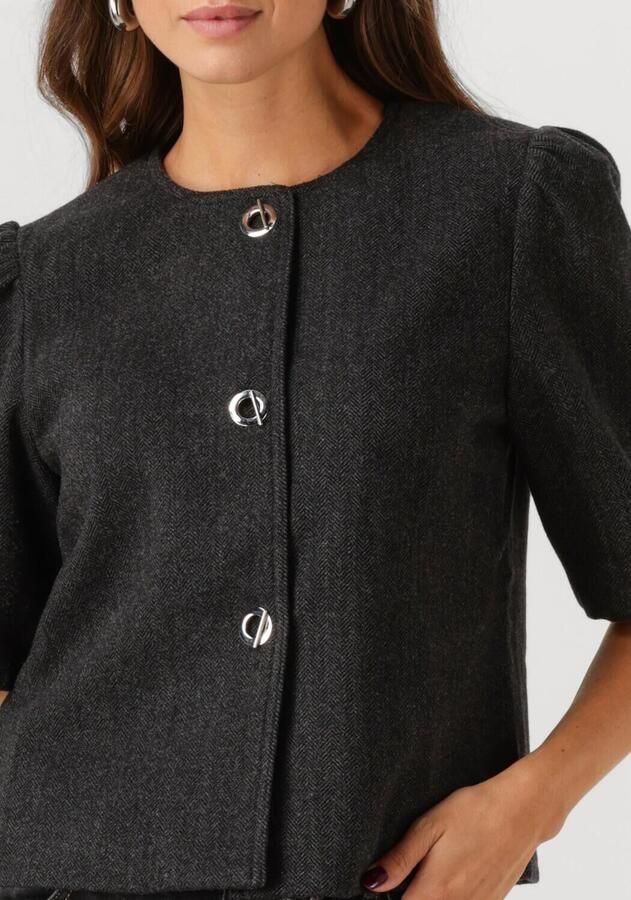 NEO NOIR Dames Blazers Xanthe Herringbone Blazer Donkergrijs - Foto 2