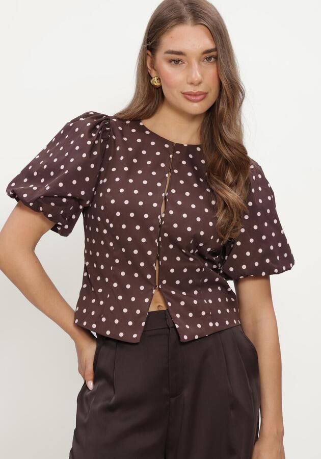 NEO NOIR Dames Blouses Anela Dot Blouse Bruin