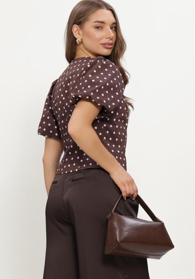 NEO NOIR Dames Blouses Anela Dot Blouse Bruin - Foto 4