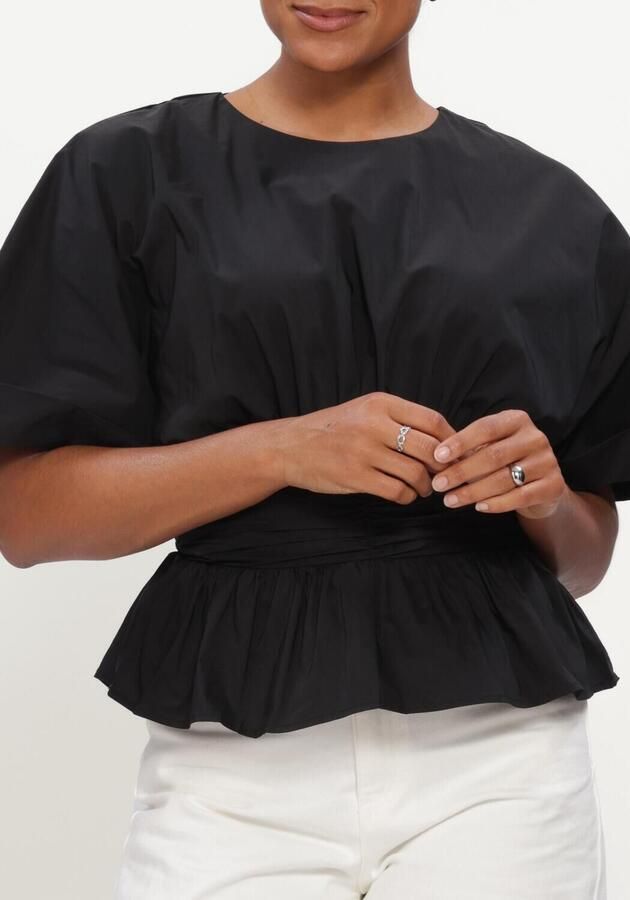 NEO NOIR Dames Blouses Annegret Poplin Blouse Zwart - Foto 3