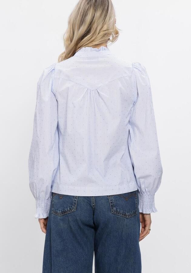 NEO NOIR Dames Blouses Astrida Stripe Stone Blouse Lichtblauw - Foto 4