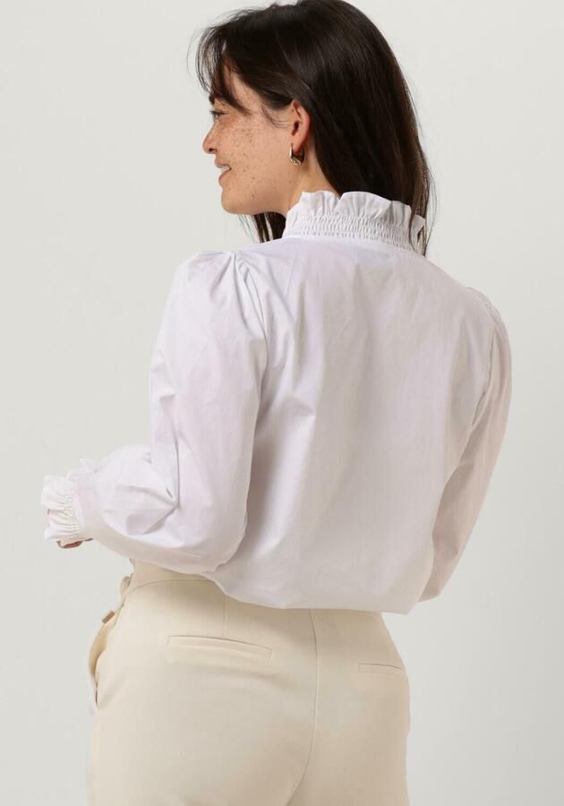 NEO NOIR Witte Blouse met Ruches en V-Hals White Dames - Foto 2