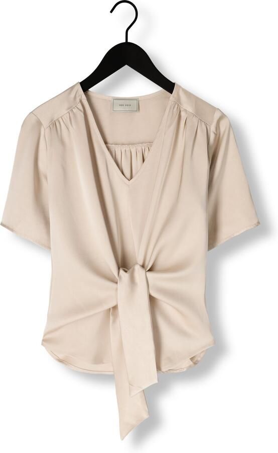 NEO NOIR Dames Blouses Casadia Heavy Sateen Blouse Beige - Foto 3