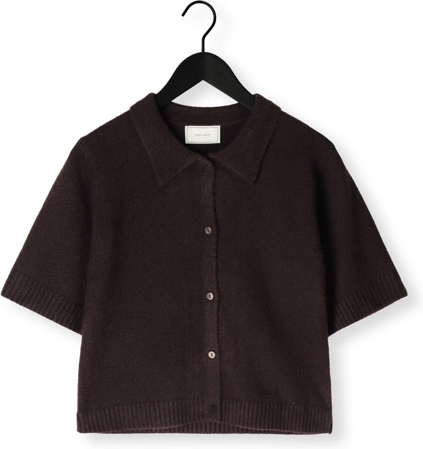 NEO NOIR Dames Blouses Cunna Knit Blouse Bruin - Foto 2