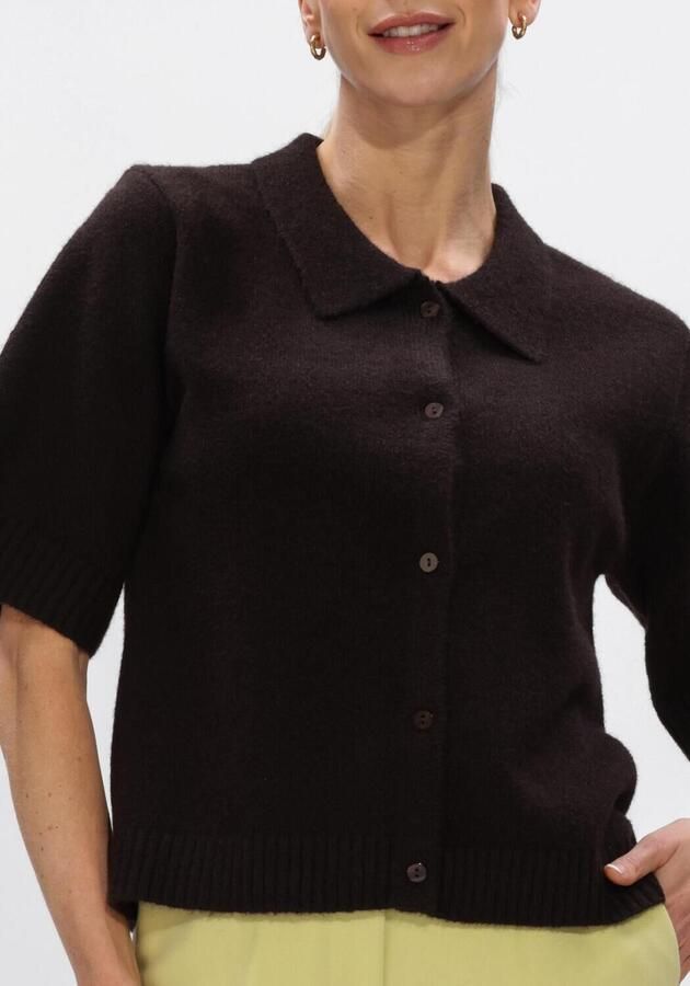 NEO NOIR Dames Blouses Cunna Knit Blouse Bruin - Foto 4