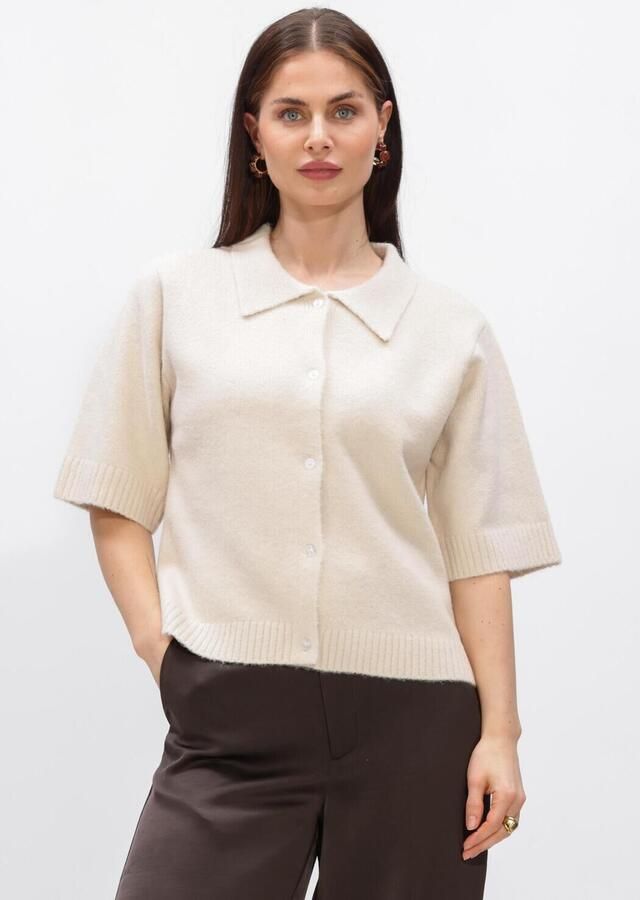 NEO NOIR Dames Blouses Cunna Knit Blouse Creme