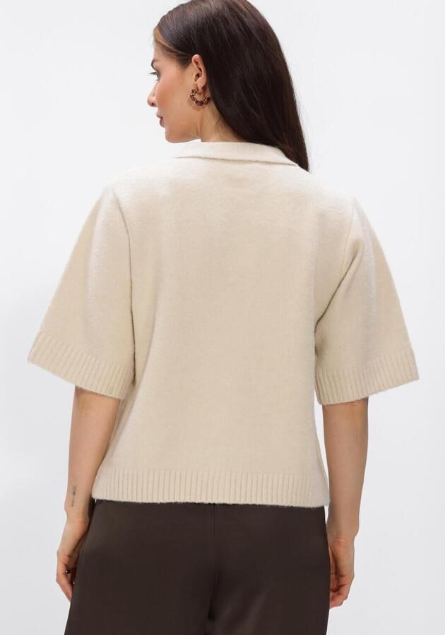 NEO NOIR Dames Blouses Cunna Knit Blouse Creme - Foto 3