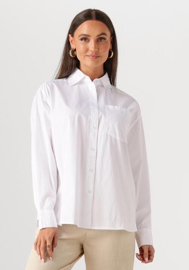 NEO NOIR Dames Blouses Dalma C Poplin Shirt Wit - Foto 4