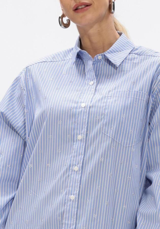 NEO NOIR Dames Blouses Dalma Decoration Shirt Lichtblauw - Foto 4