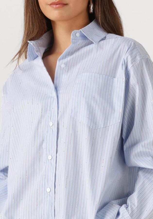 NEO NOIR Dames Blouses Dalma Pattern Stone Shirt Lichtblauw - Foto 2