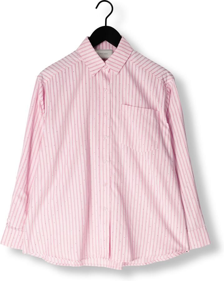 NEO NOIR Dames Blouses Dalma Soft Stripe Stone Shirt Roze