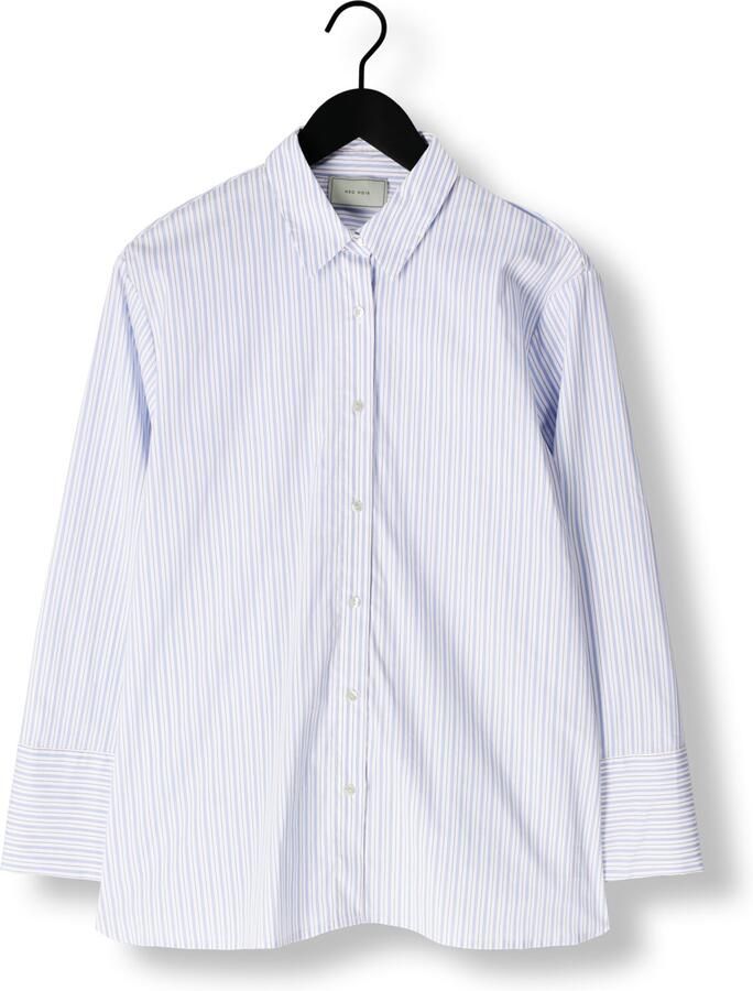 NEO NOIR Dames Blouses Dita Mini Stripe Shirt Lichtblauw