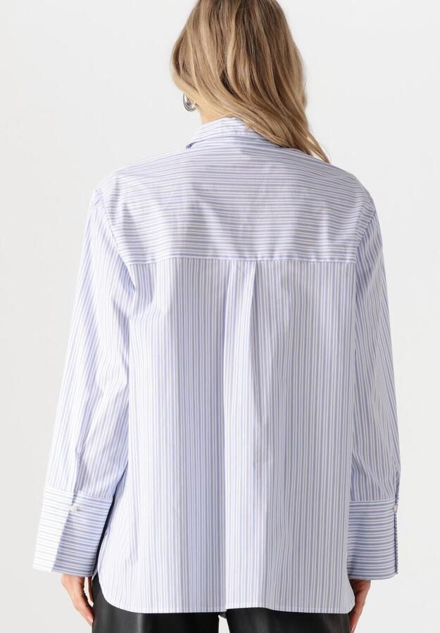 NEO NOIR Dames Blouses Dita Mini Stripe Shirt Lichtblauw - Foto 3