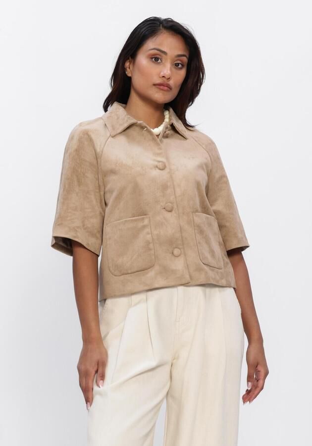 NEO NOIR Dames Blouses Editta Faux Suede Jacket Camel