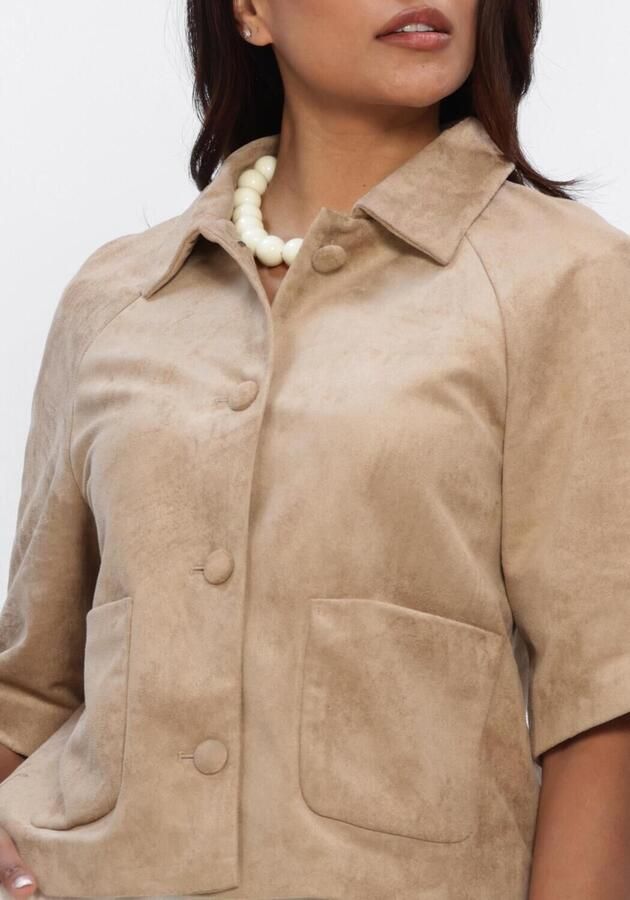 NEO NOIR Dames Blouses Editta Faux Suede Jacket Camel - Foto 4