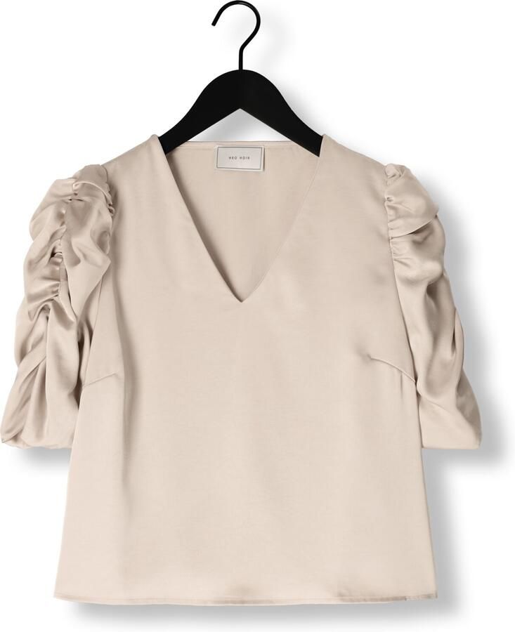 NEO NOIR Dames Blouses Elba Heavy Sateen Blouse Beige