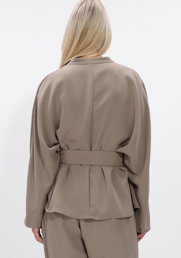 NEO NOIR Dames Blouses Ellery Crepe Blouse Taupe - Foto 3