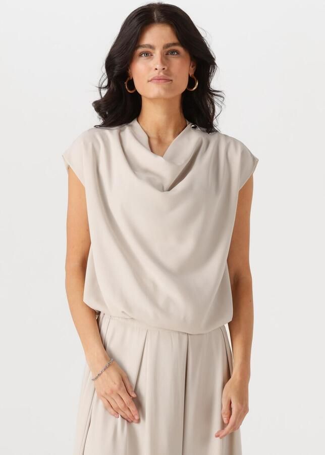 NEO NOIR Dames Blouses Ellis Blouse Beige - Foto 4