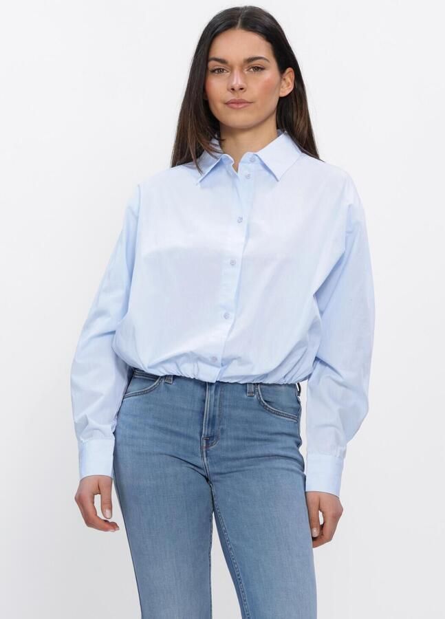 NEO NOIR Dames Blouses Emmana C Poplin Shirt Lichtblauw