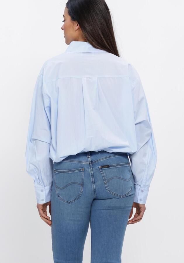 NEO NOIR Dames Blouses Emmana C Poplin Shirt Lichtblauw - Foto 3