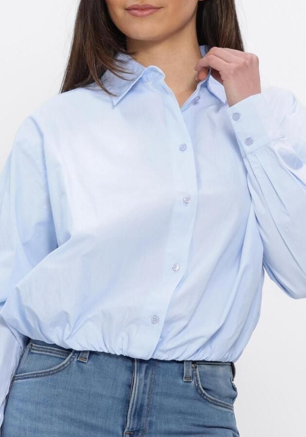 NEO NOIR Dames Blouses Emmana C Poplin Shirt Lichtblauw - Foto 4