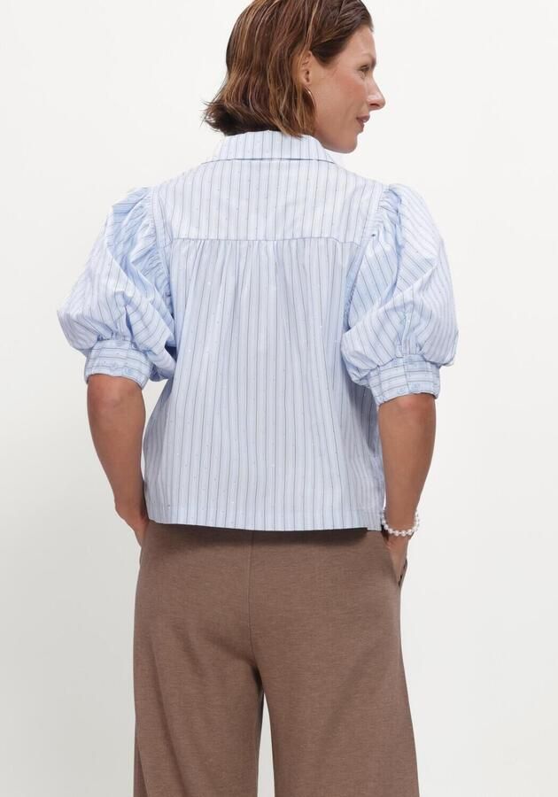NEO NOIR Dames Blouses Etta Stripe Stone Shirt Lichtblauw - Foto 3