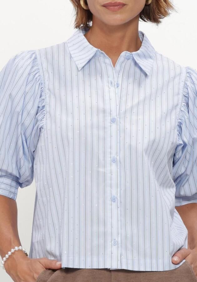 NEO NOIR Dames Blouses Etta Stripe Stone Shirt Lichtblauw - Foto 4