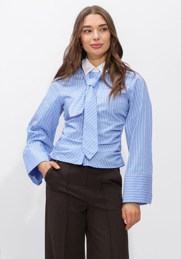 NEO NOIR Dames Blouses Francesca Stripe Shirt Lichtblauw