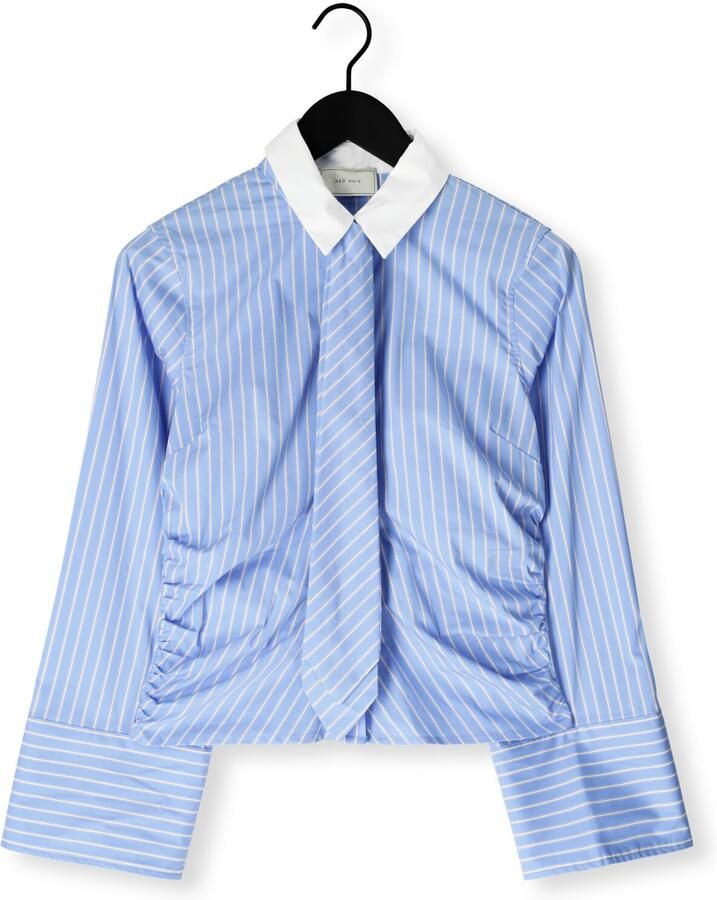 NEO NOIR Dames Blouses Francesca Stripe Shirt Lichtblauw - Foto 2