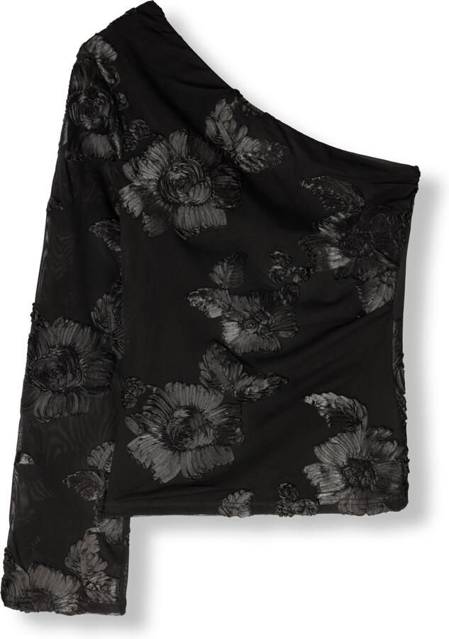 NEO NOIR Dames Blouses Friana Big Flower Mesh Blouse Zwart - Foto 2